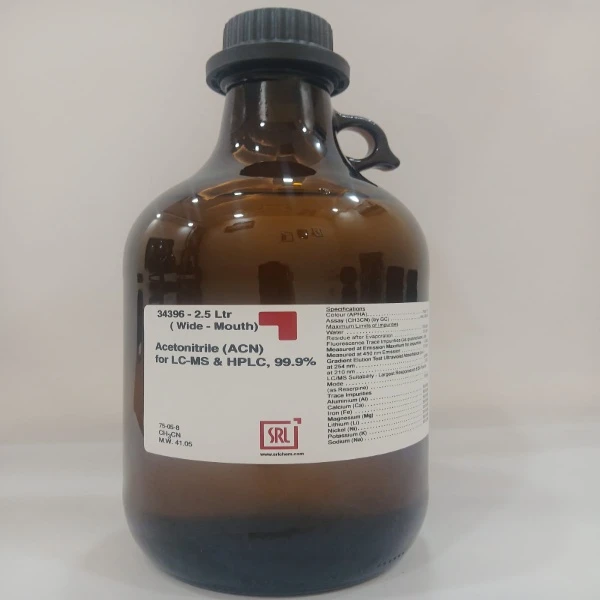 Acetonitrile (ACN) for LC-MS & HPLC, 99.9% by Sisco Research Laboratories (SRL)